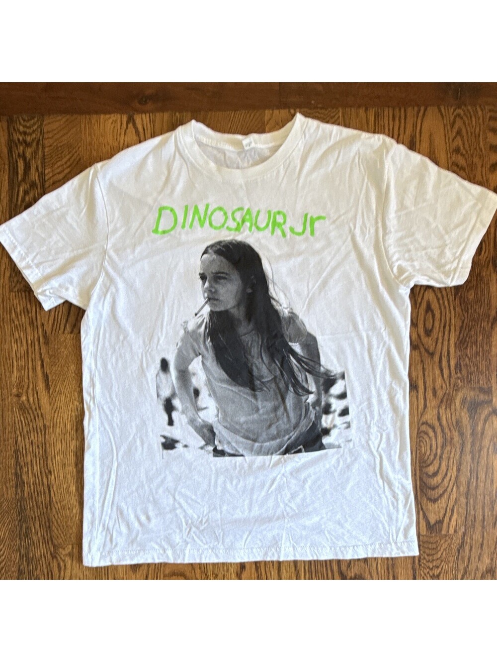Next Level Apparel Dinosaur Jr Band Green Mind White Smoking Graphic Medium